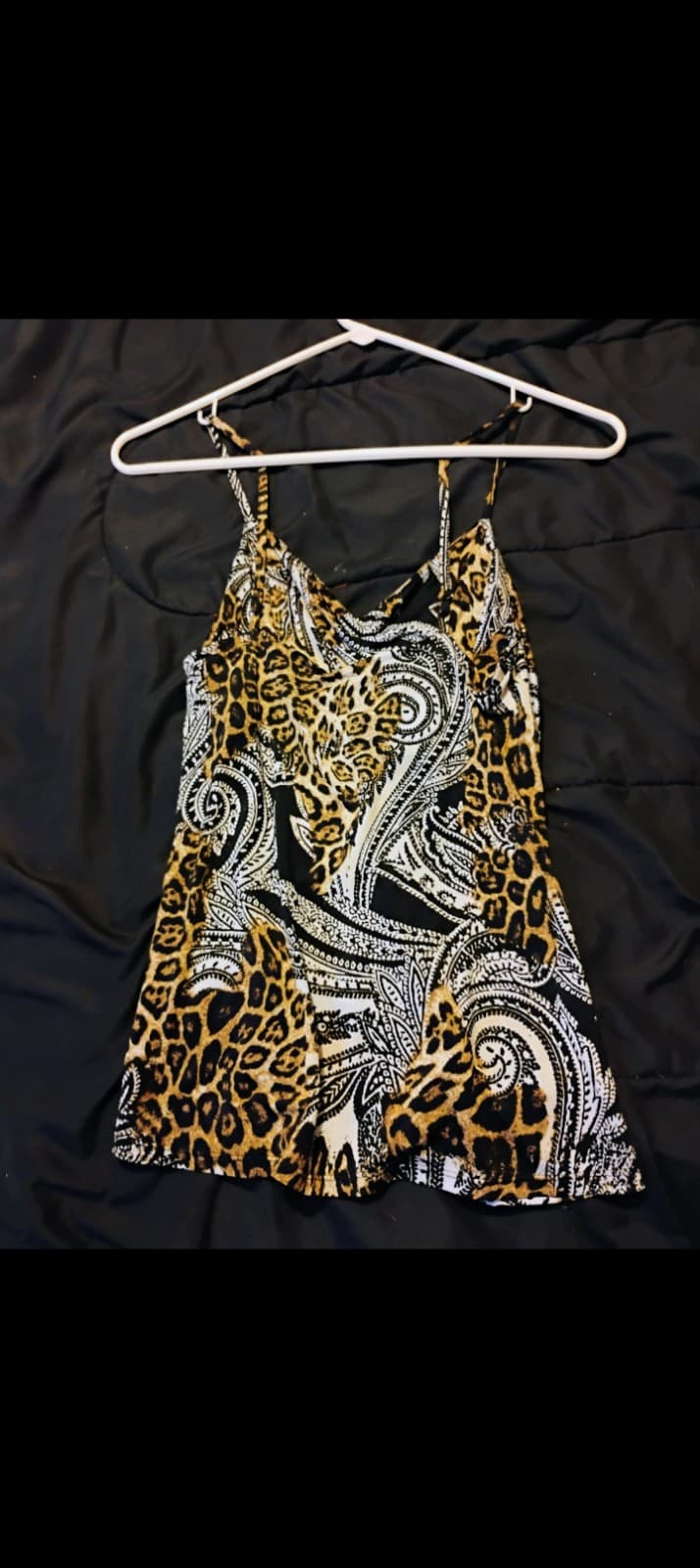 Leopard print spaghetti strap top - Thumbnail 2