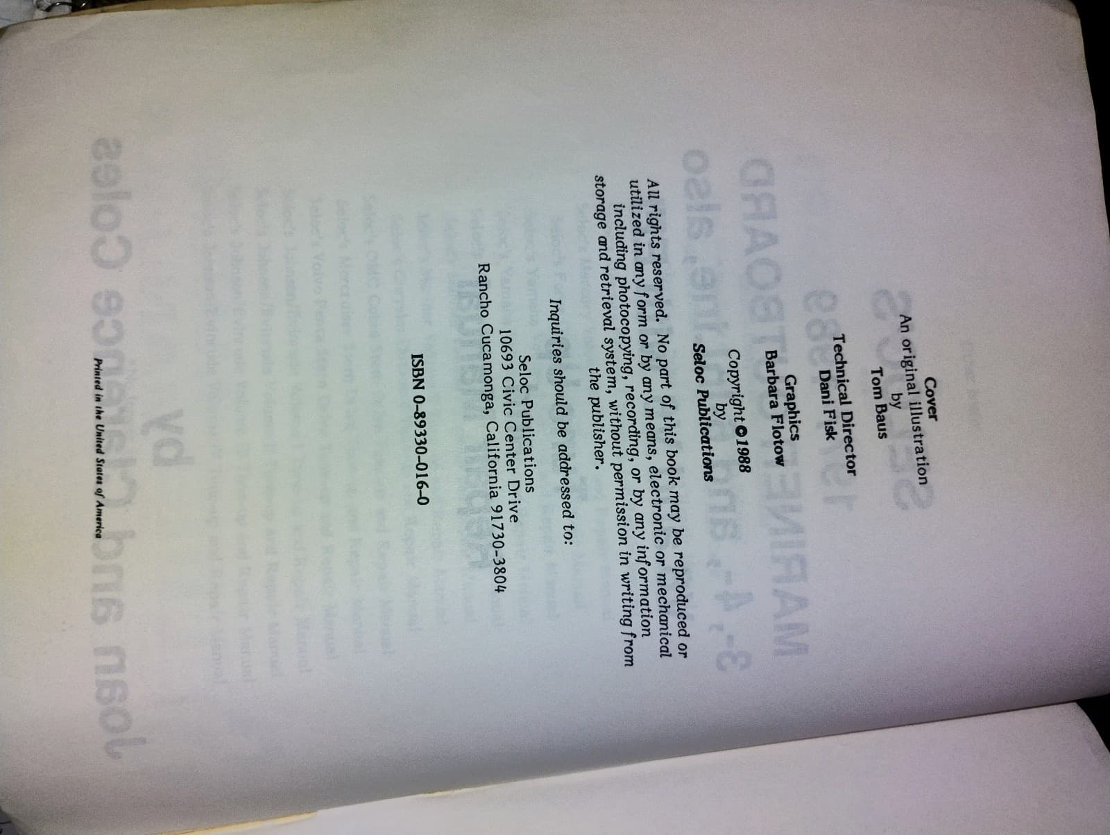 Mariner Outboard Tune-up and Repair Manual Vol. 2. 1977-1989 - Thumbnail 3