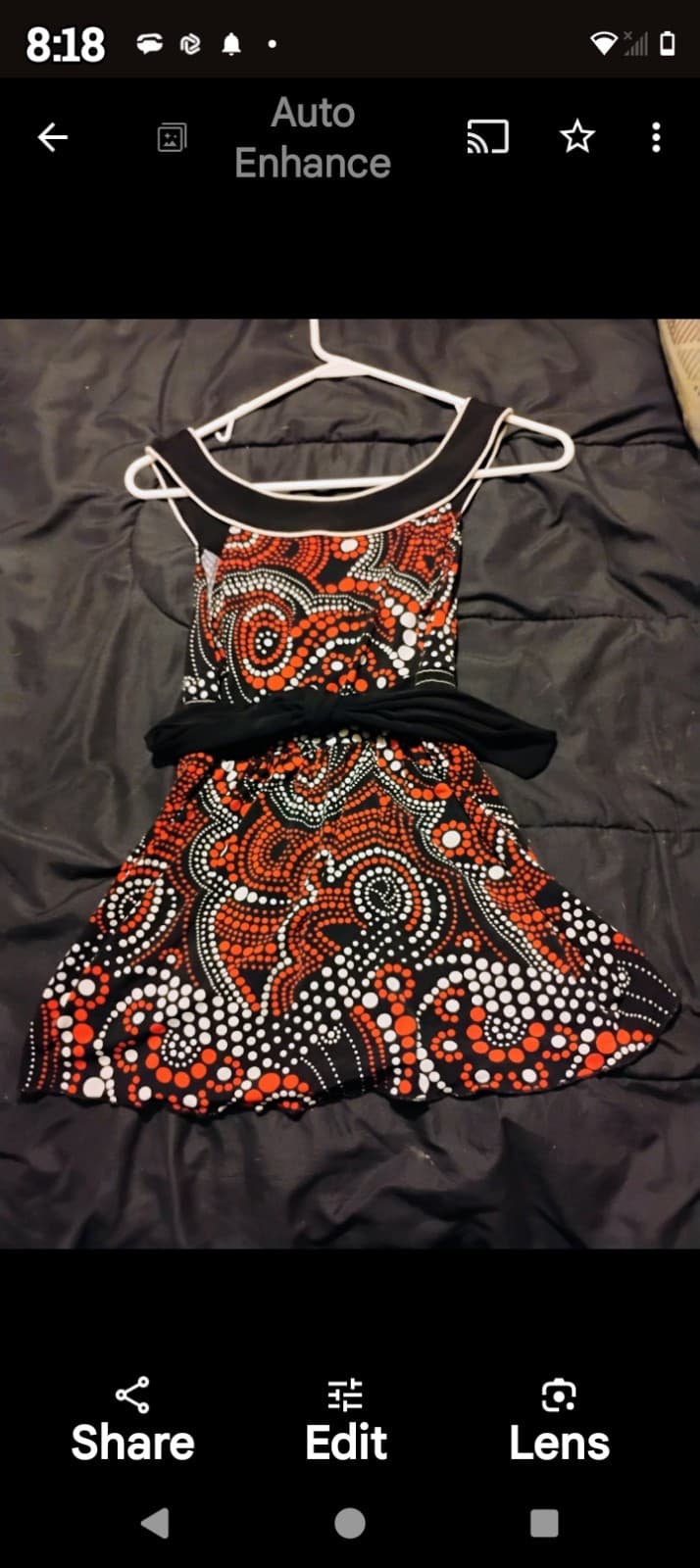 Speechless retro empire waist tie back top - Thumbnail 2