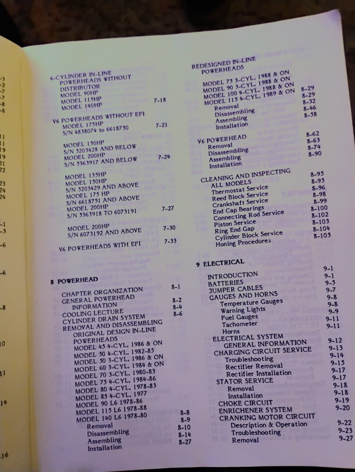 Mariner Outboard Tune-up and Repair Manual Vol. 2. 1977-1989 - Thumbnail 7