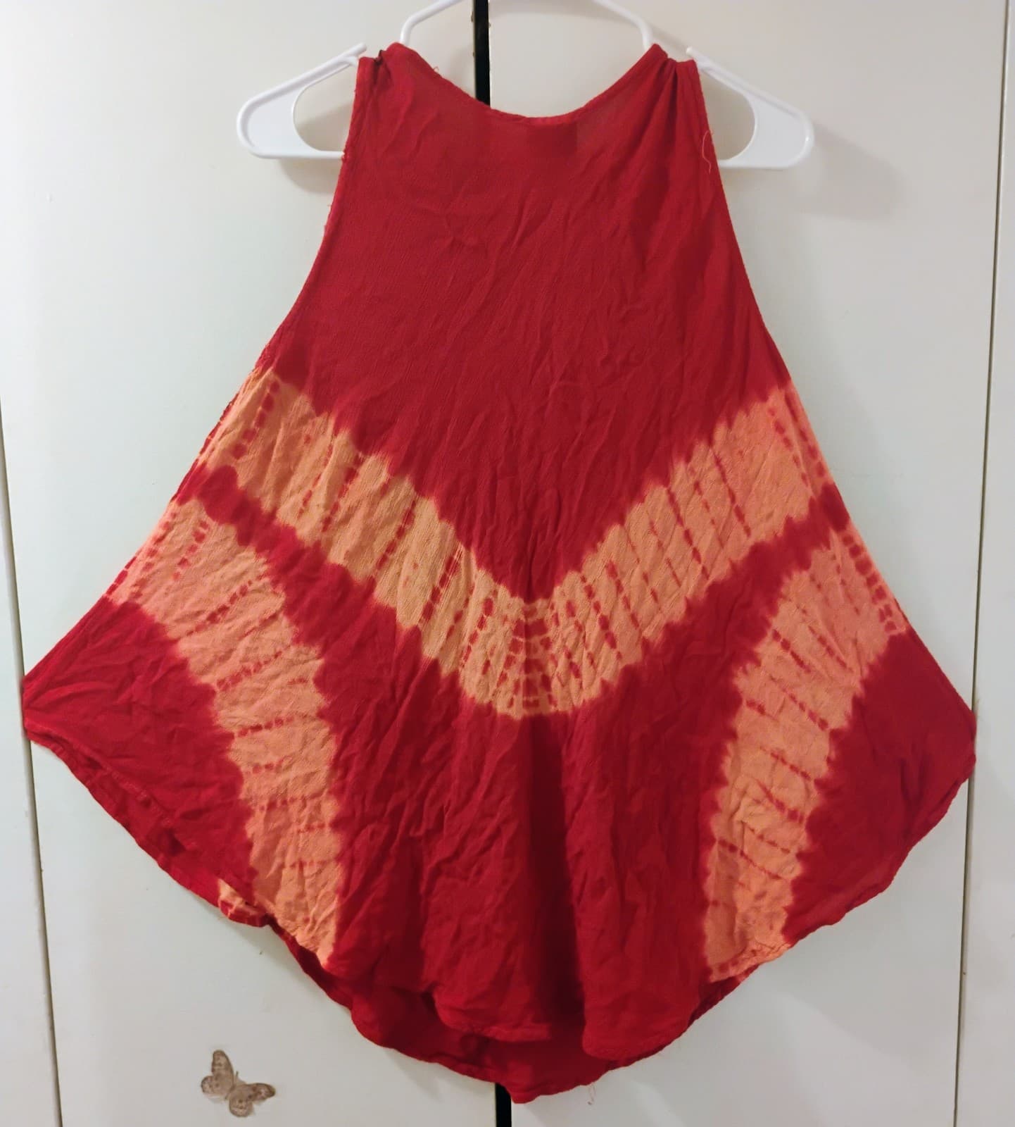 California Woman red and orange tye-dye top - Thumbnail 2
