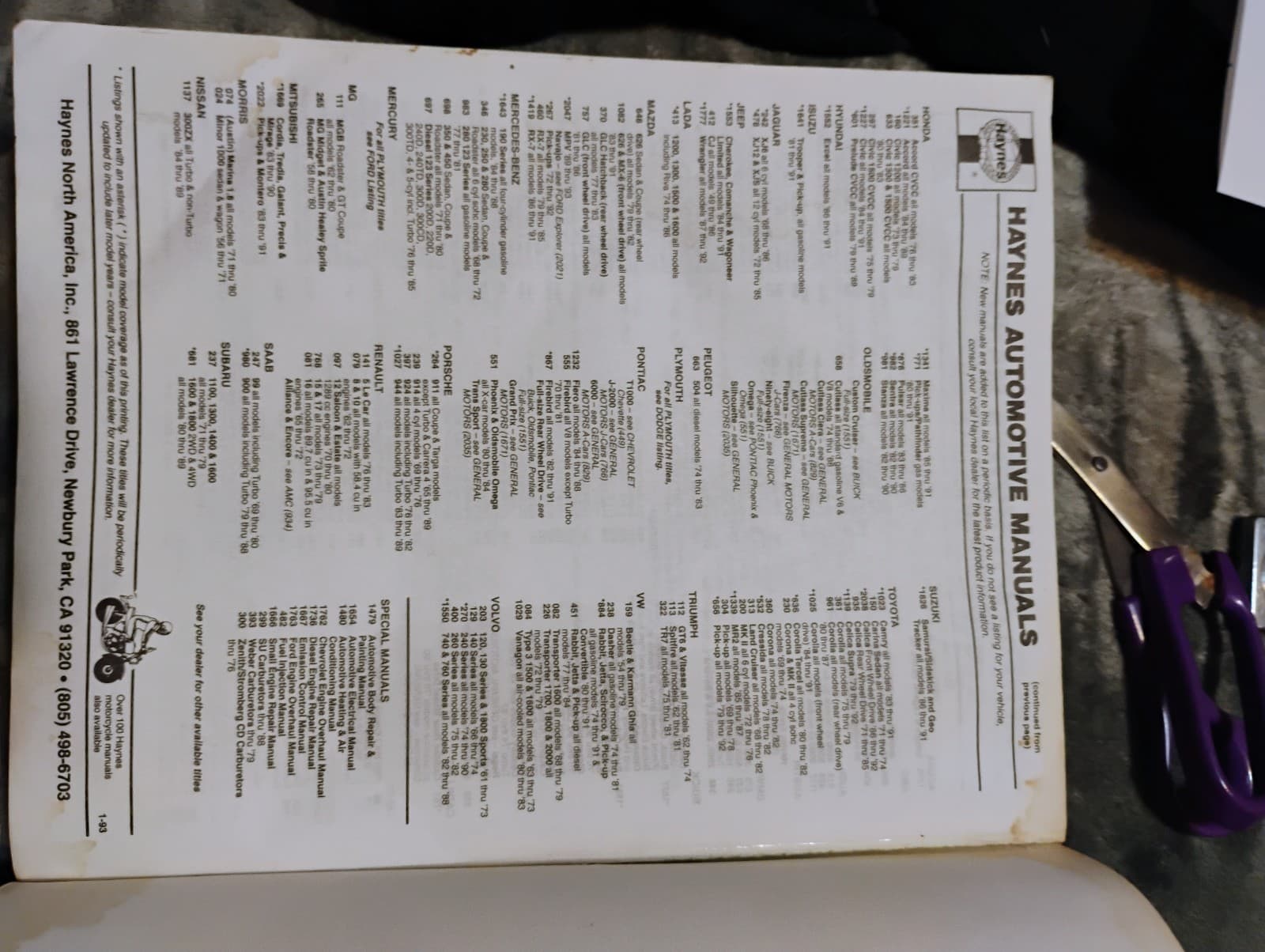 1975-1992 VW Repair Manual - Thumbnail 6