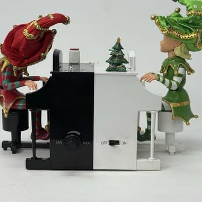 Mr. Christmas Dueling Elves Working Missing Song Sheets - Thumbnail 2