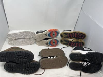 Lot Of 7 Youth Shoes Size 1 Y 1.5 Y 13 K Timberland Adidas Nike Jordans - Thumbnail 3