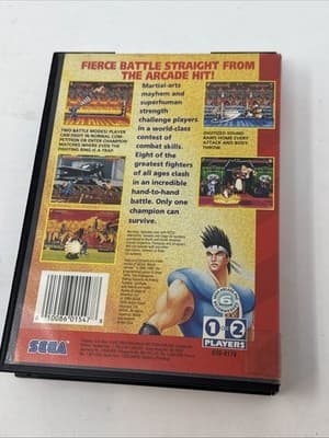 World Heroes Sega Genesis w/Box Authentic - Thumbnail 2