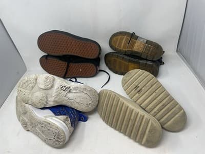 Lot Of 4 Youth Shoes Size 3Y 4Y 7Y Vans Doc martins lebrons Adidas - Thumbnail 3