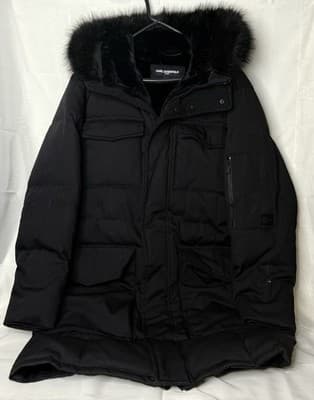 Karl Lagerfeld Paris Men’s Faux Fur-Lined, Down-Blend Parka XL Retailed at $695 - Image 1