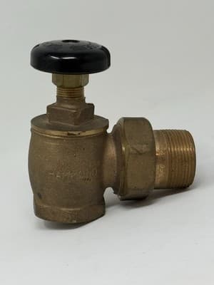 Hammond 1-1/4" STEAM ANGLE RADIATOR VALVE - Image 1