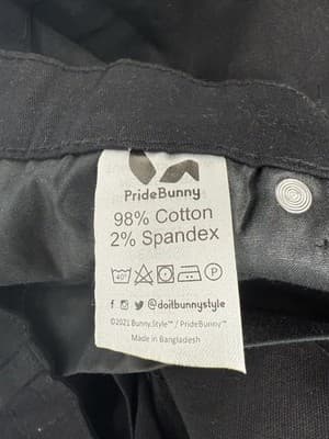 Pride Bunny Rainbow Roll Up Black Men’s Shorts NWT Size 36 - Thumbnail 6