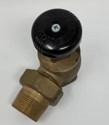 Hammond 1-1/4" STEAM ANGLE RADIATOR VALVE - Thumbnail 2