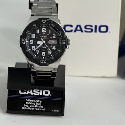 Casio MRW200HD-1BV, Analog Watch, Bracelet Band, Day/Date, 100 Meter WR - Thumbnail 2