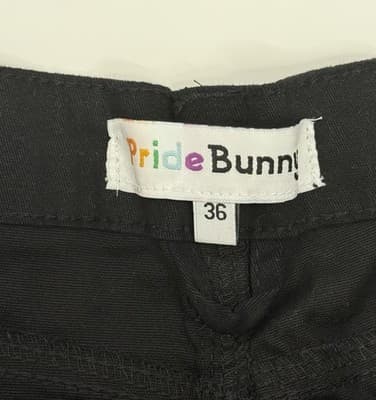 Pride Bunny Rainbow Roll Up Black Men’s Shorts NWT Size 36 - Thumbnail 7
