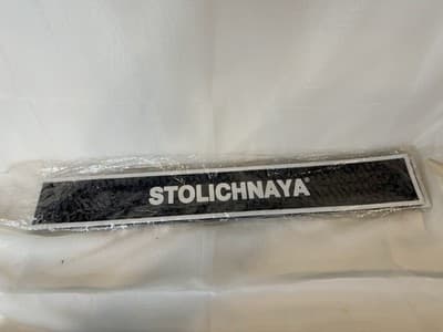 LOT of 6 New Bar Rubber Rail Mat Barware Remy Martin/ Stoli 24" X 3" - Thumbnail 3