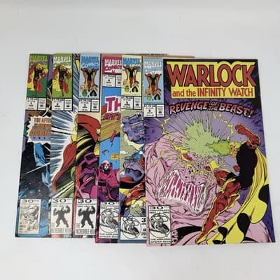 Raw Comic Warlock Issues 1 - 6 Marvel Variant Lot - Image 1