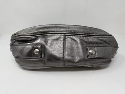 Coach Vintage Y2K Zoe Hobo Handbag Metallic Gray Leather No. F14707 - read descr - Thumbnail 2