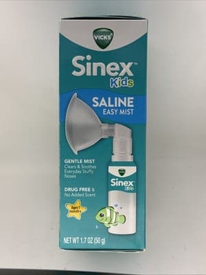 Vicks Sinex Kids Saline Easy Mist Ages 1 Month + Exp: 07/2026 - NEW - Image 1