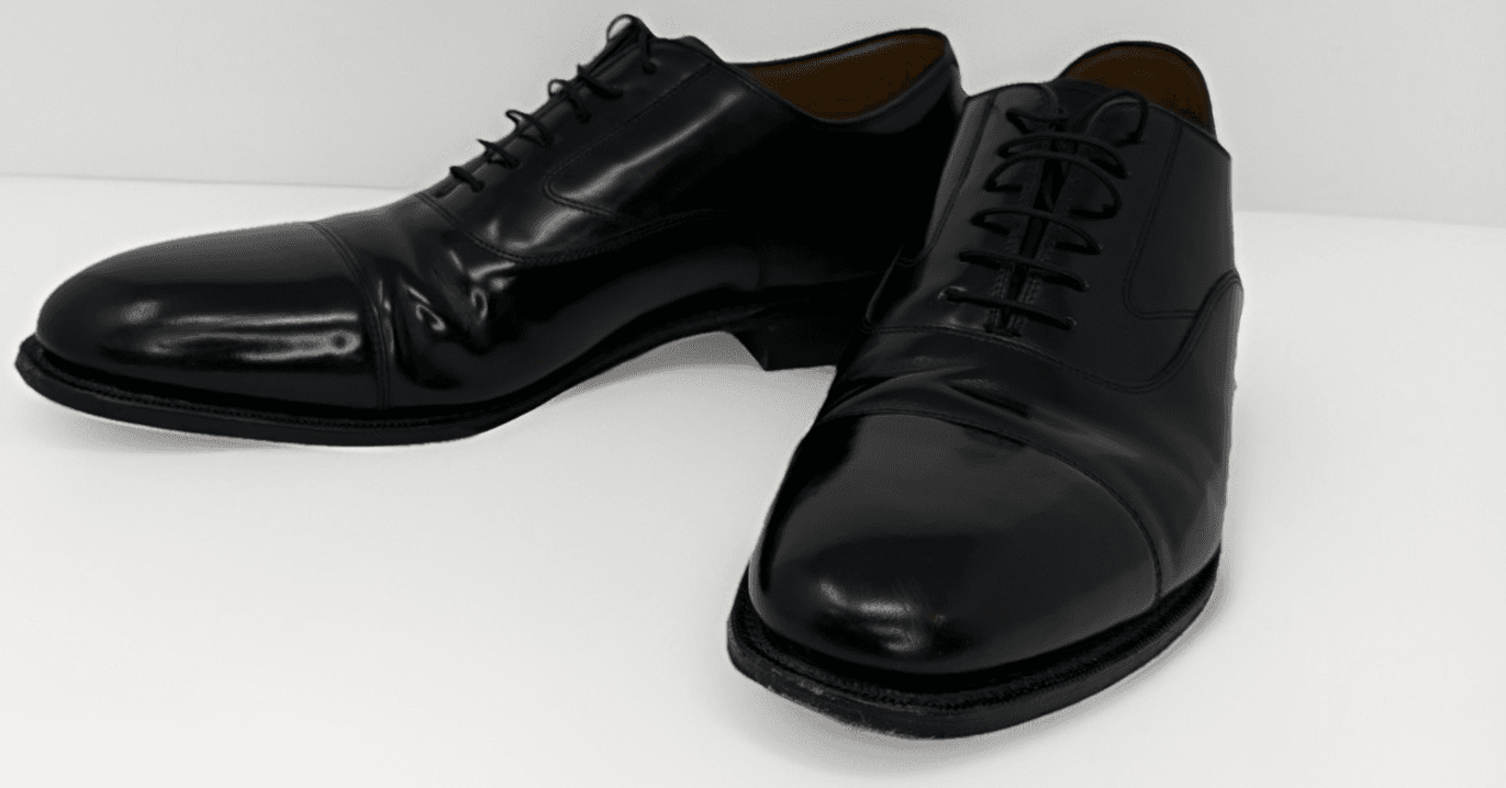 Johnston & Murphy Mens 22-02981 Black Leather Cap Toe Oxford Shoes Size 11D - Image 1