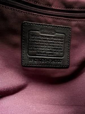 Coach Vintage Y2K Zoe Hobo Handbag Metallic Gray Leather No. F14707 - read descr - Thumbnail 6