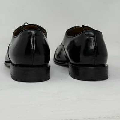 Johnston & Murphy Mens 22-02981 Black Leather Cap Toe Oxford Shoes Size 11D - Thumbnail 6