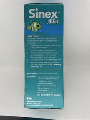 Vicks Sinex Kids Saline Easy Mist Ages 1 Month + Exp: 07/2026 - NEW - Thumbnail 2