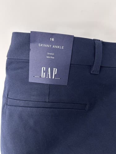 GAP Blue Skinny Ankle Stretch Mid Rise Women , Size 16 - Thumbnail 2