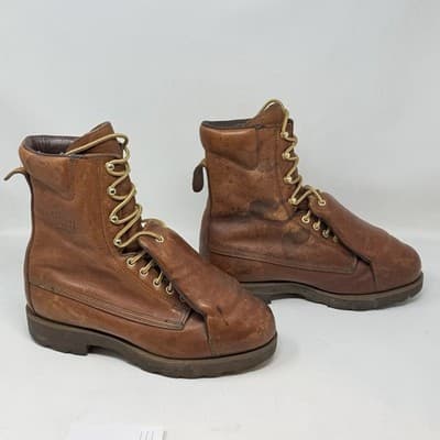 LEHIGH POWER CUSHION META-TARSAL STEEL TOE WORK BOOTS SIZE 8.5 ELECTRICAL - Thumbnail 4