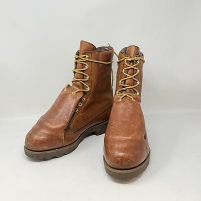 LEHIGH POWER CUSHION META-TARSAL STEEL TOE WORK BOOTS SIZE 8.5 ELECTRICAL - Image 1