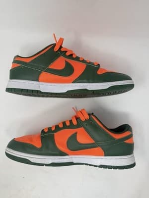 Nike Dunk Low Miami Hurricanes DD1391-300 Size 11 - Thumbnail 4