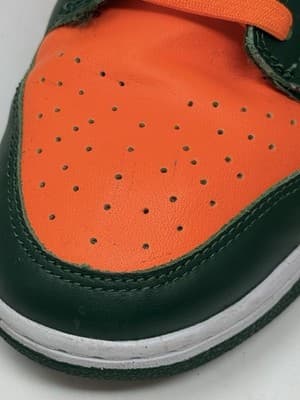 Nike Dunk Low Miami Hurricanes DD1391-300 Size 11 - Thumbnail 9