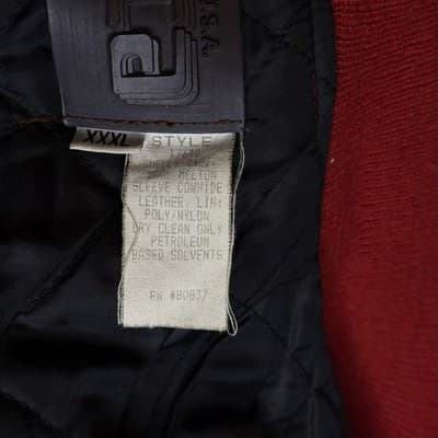 Kappa Alpha Psi Varsity Jacket Red Tyca Boston Size 3XL - Thumbnail 4