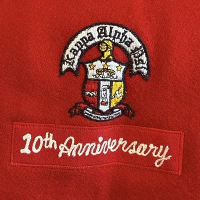 Kappa Alpha Psi Varsity Jacket Red Tyca Boston Size 3XL - Thumbnail 6