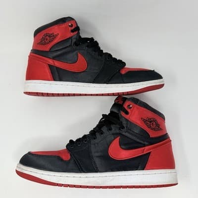 NIKE AIR JORDAN 1 RETRO HIGH OG SATIN BRED W 12 M 10.5 FD4810-061 - Thumbnail 2