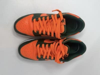 Nike Dunk Low Miami Hurricanes DD1391-300 Size 11 - Thumbnail 5