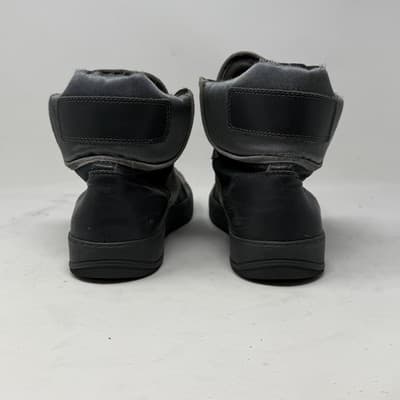 Men Lanvin men's Leather Cap-Toe High Top Sneakers Size 10 - Thumbnail 2