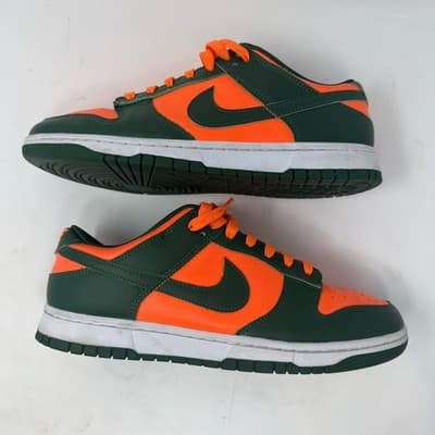 Nike Dunk Low Miami Hurricanes DD1391-300 Size 11 - Thumbnail 3