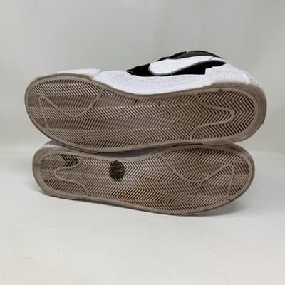 Nike Sacai Blazer Low Black / White Leather Sneakers DM6443-001 Men 11 - Thumbnail 7