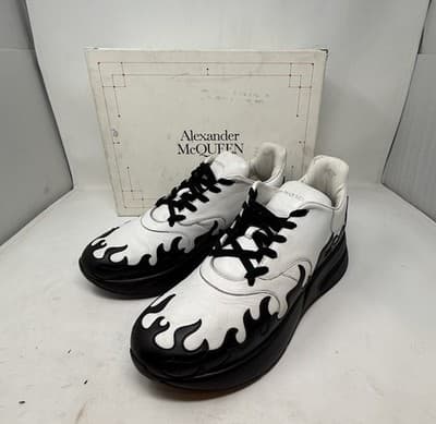 Alexander McQueen Flames Oversized Runner Shoes 575421 Sz 10.5 EU 44 Authentic - Image 1