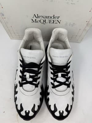 Alexander McQueen Flames Oversized Runner Shoes 575421 Sz 10.5 EU 44 Authentic - Thumbnail 2