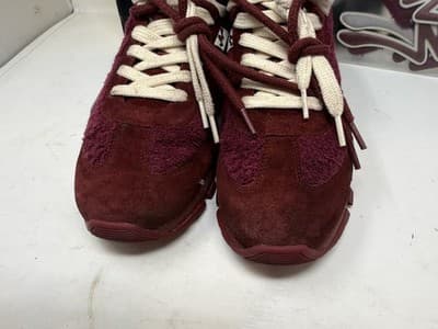 Marc Jacobs Teddy Jogger Sneakers Size 45 Burgundy - Thumbnail 4
