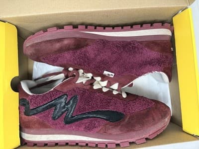 Marc Jacobs Teddy Jogger Sneakers Size 45 Burgundy - Thumbnail 8