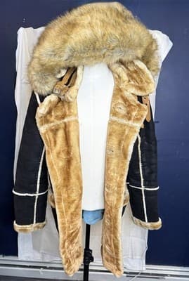 Jordan Craig Denali Shearling Parka Faux Fur Black Size Large - Thumbnail 2