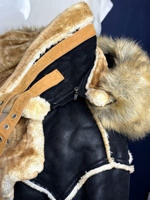 Jordan Craig Denali Shearling Parka Faux Fur Black Size Large - Thumbnail 4