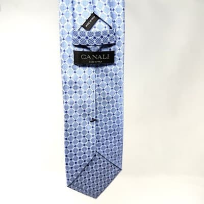 Lot Of 2 Canali Men's Ties 100% Silk Made in Italy 59” Blue Pink Brown - Thumbnail 2