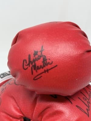 Heavyweight Champions Signatures 2001 Everlast Red Boxing Gloves Size 14 - Thumbnail 7