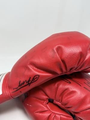 Heavyweight Champions Signatures 2001 Everlast Red Boxing Gloves Size 14 - Thumbnail 8