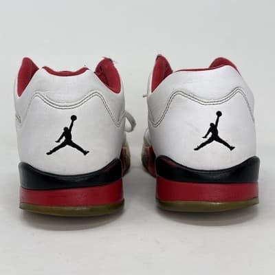 Nike Air Jordan 5 Retro Low Fire Red 2016 819171 101 Men's Sneakers Size 10.5 - Thumbnail 2