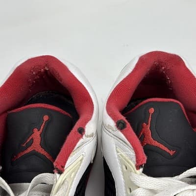 Nike Air Jordan 5 Retro Low Fire Red 2016 819171 101 Men's Sneakers Size 10.5 - Thumbnail 8