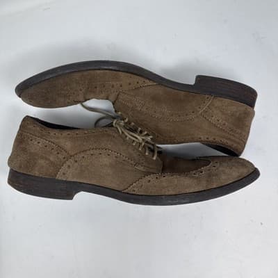 To Boot New York Adam Derrick Shoes Mens Size 11 Brown Suede Wingtip Oxfords - Thumbnail 4
