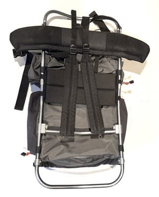 Jansport Backpack Scout External Frame Lightweight Nylon Hiking Camping Grey - Thumbnail 2