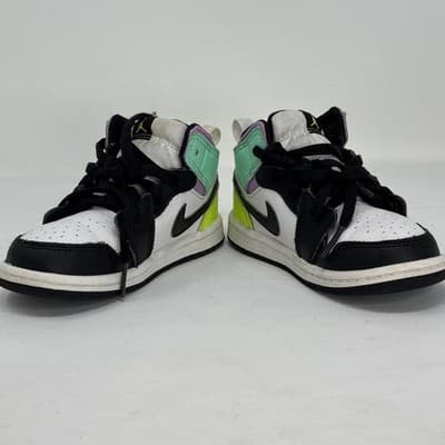 Air Jordan 1 Mid Toddler - 640735-175 Toddler Size 8.5c Basketball Shoes - Thumbnail 2